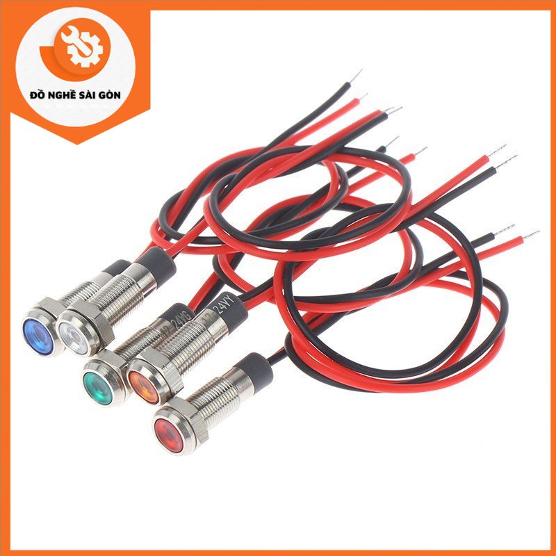 Đèn led cảnh báo chống thấm nước p67 6mm 3v 5v 6v 12v 24v 220v