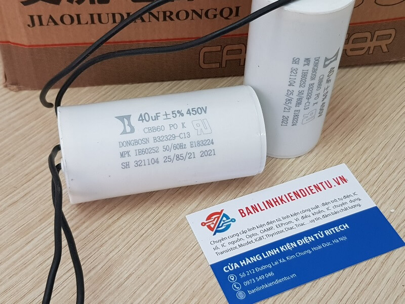 Tụ khởi động các loại 450v [6uf] [8uf] [16uf] [20uf] [25uf] [40uf] [50uf]
