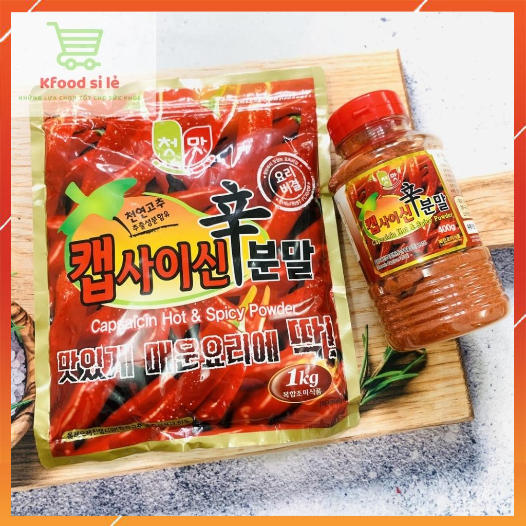 Bột ớt siêu cay Hàn Quốc 1kg/400g