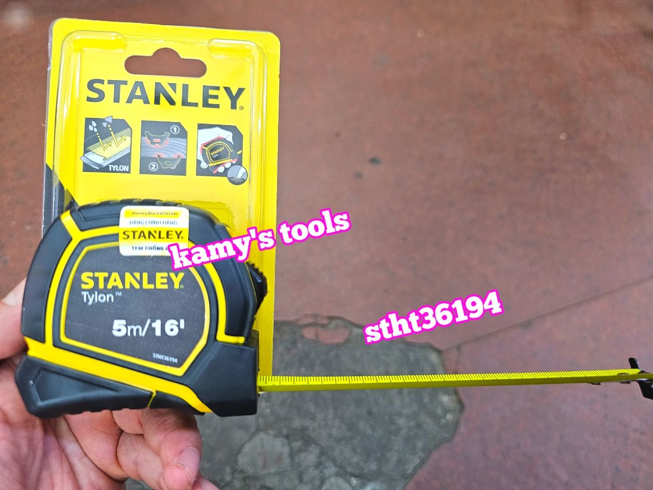 [HCM]Thước Cuộn 5m Stanley Bản 19mm Stht36194 (Thước Dây 5m Thước Kéo 5m)