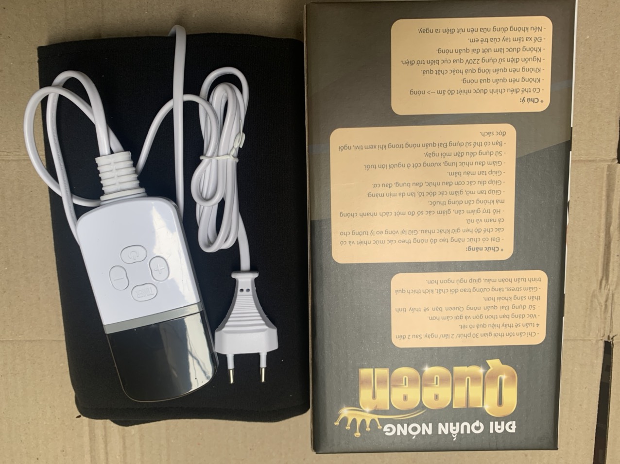 Đai quấn nóng Queen tan mỡ bụng (BH 12t)