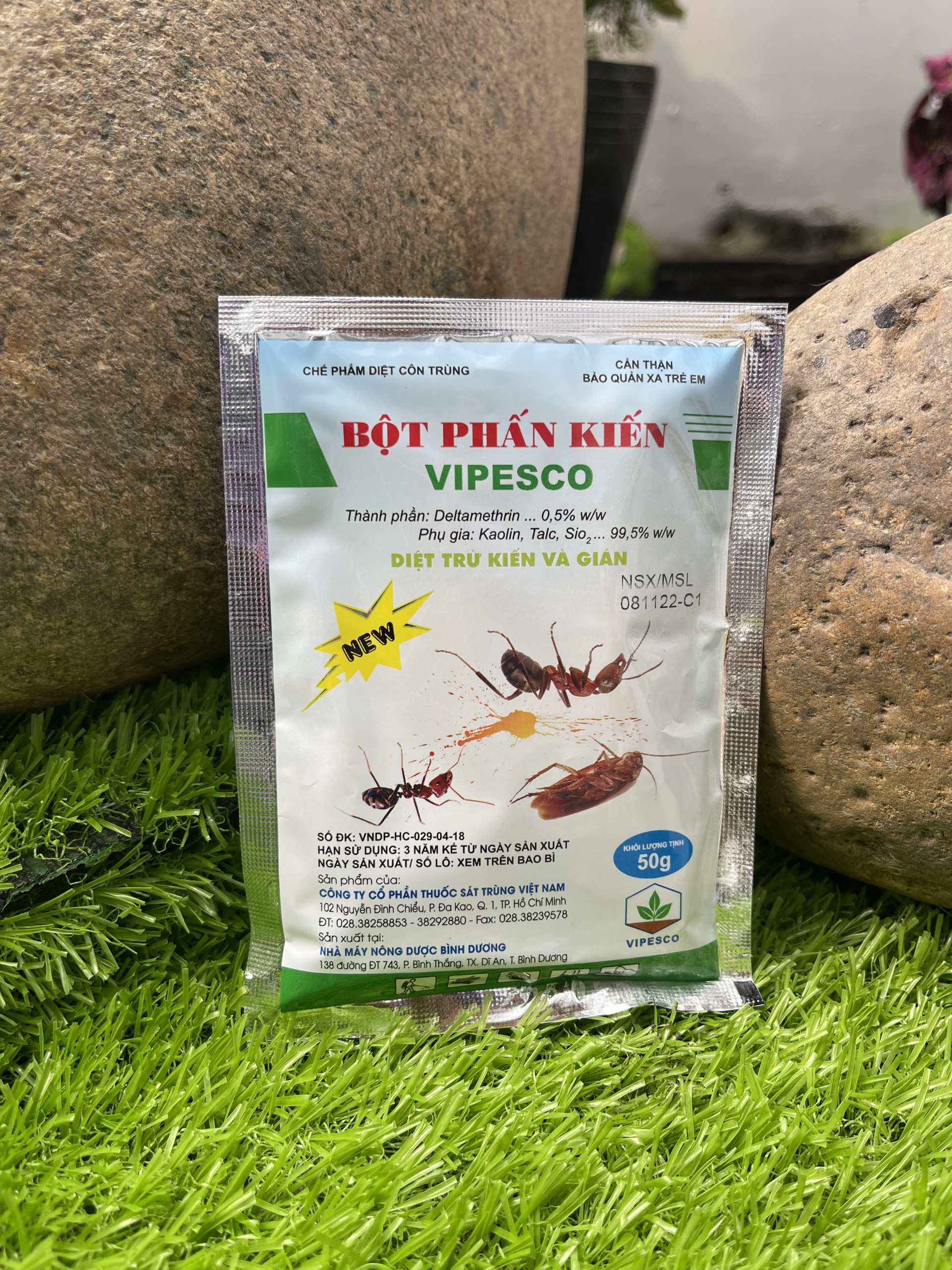 Bột phấn kiến 50gr diệt gián cuốn chiếu kiến ba khoang