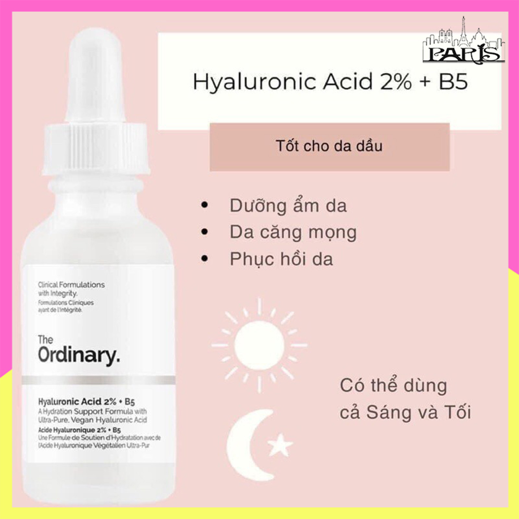 The ordinary Hyaluronic Acid 2% + B5 30ml, serum level water skin repair the ordinary-the Paris