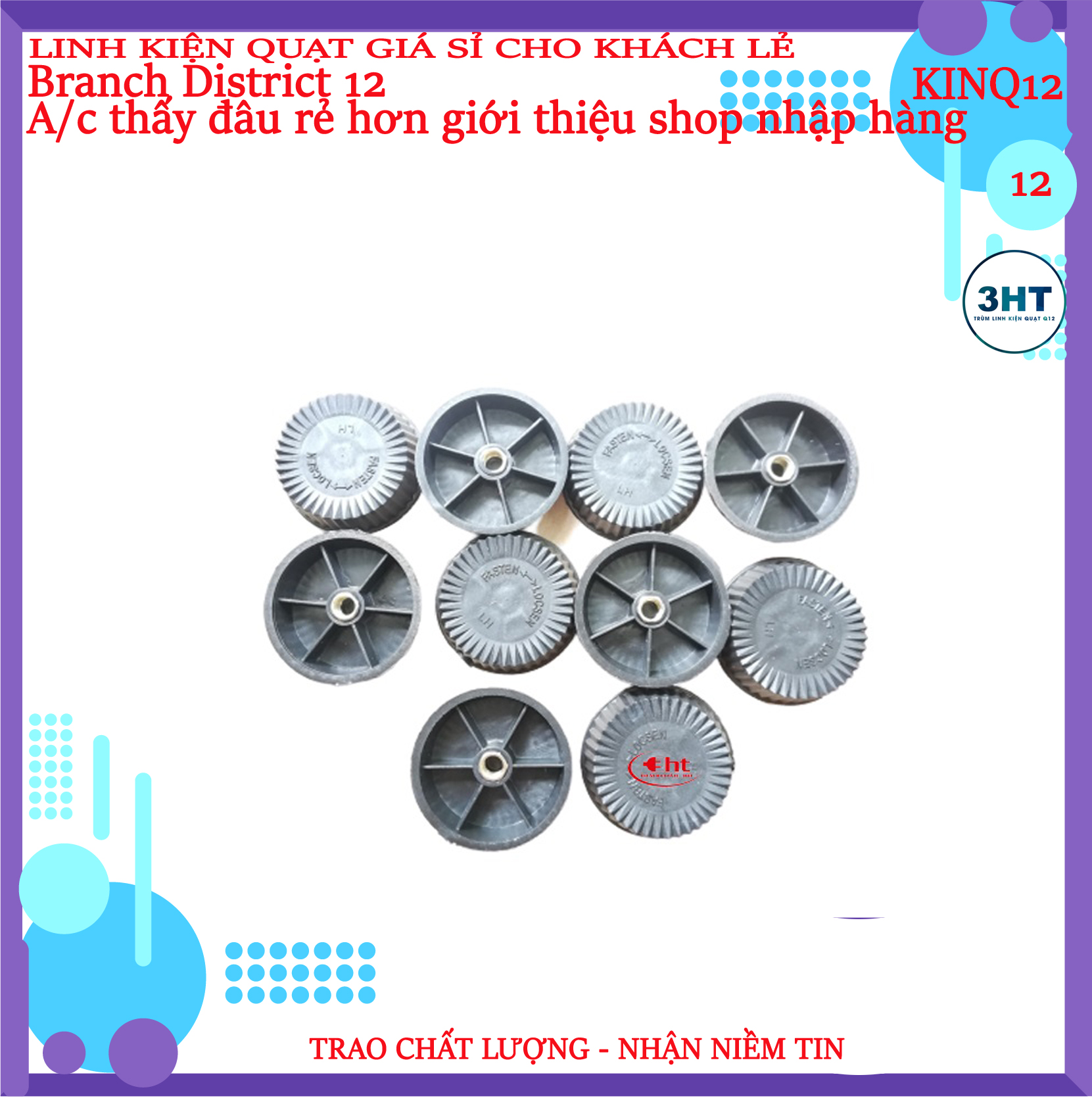 Khóa cánh quạt có đồng thau - 3HT