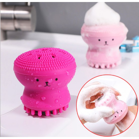 Cọ massage rửa mặt bạch tuộc Hàn Quốc siêu êm siêu sạch hot hiện nay