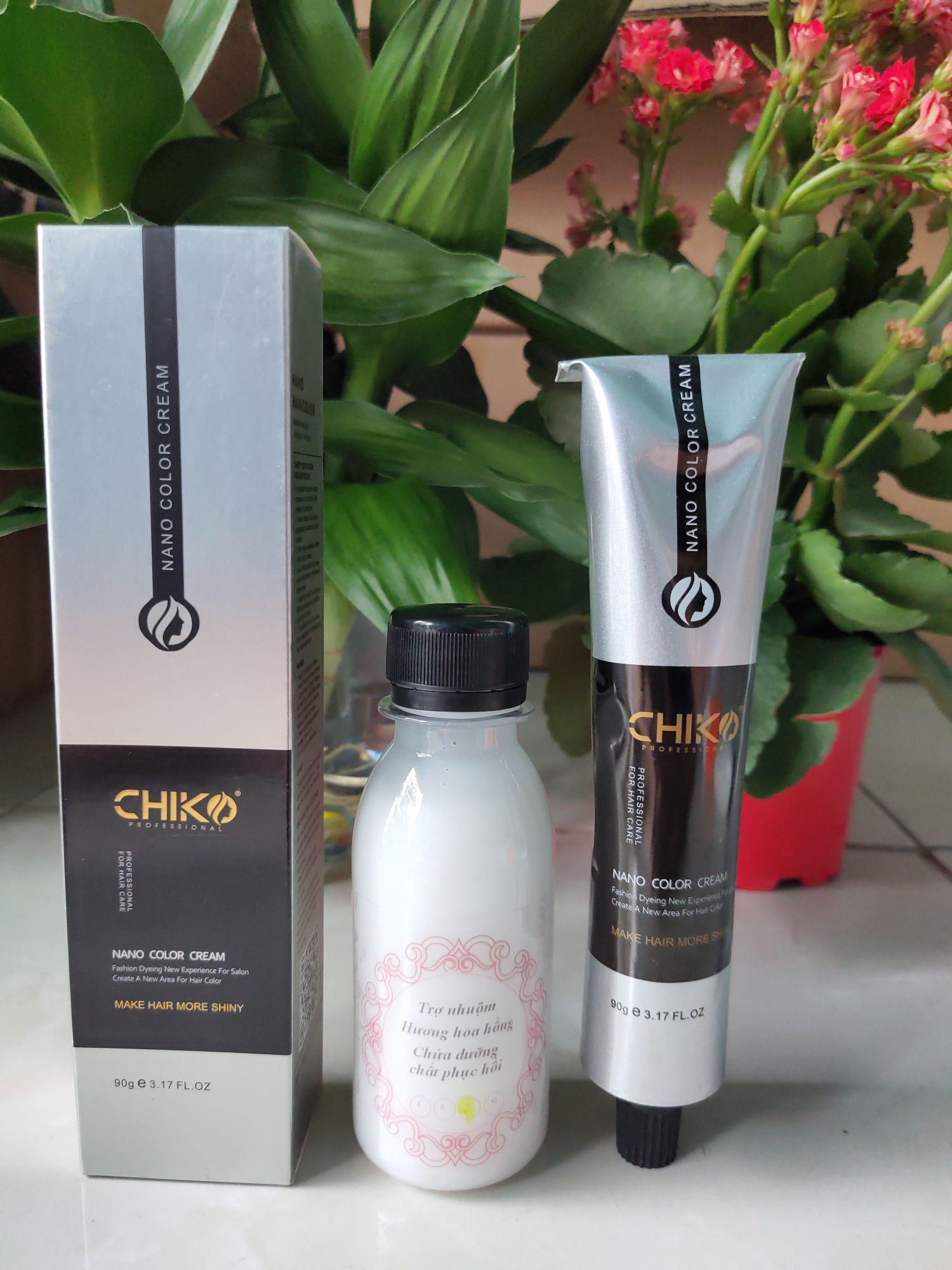Thuốc nhuộm tóc màu Nâu Đào kèm oxi