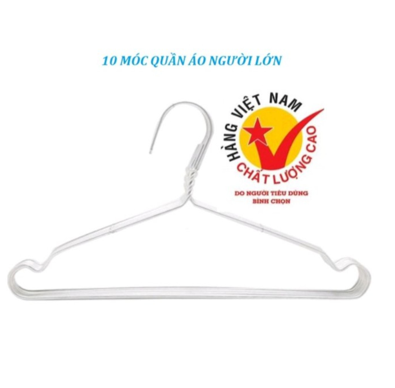Bộ 10 móc quần áo người lớn (mua tại ptptshop)