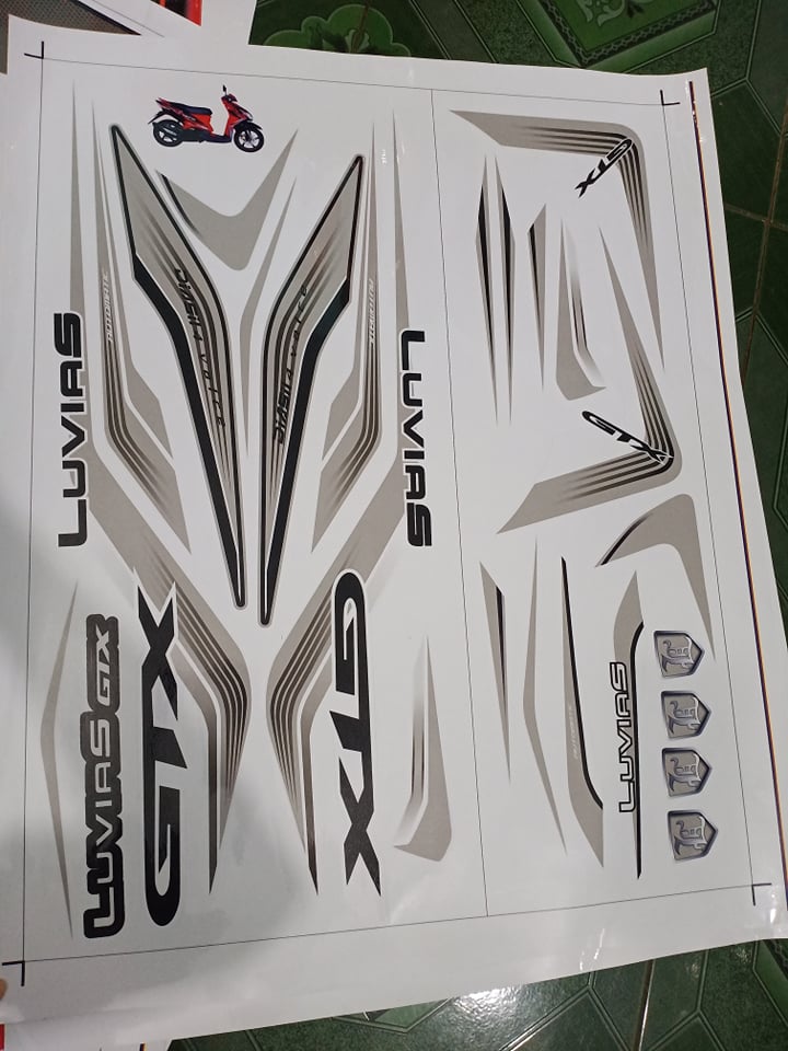 Tem rời luvias GTX bạc trắng