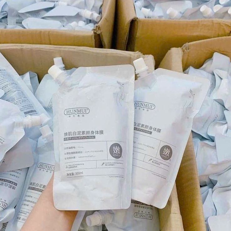 Kem ủ trắng - tắm trắng da body hunmui 300ml