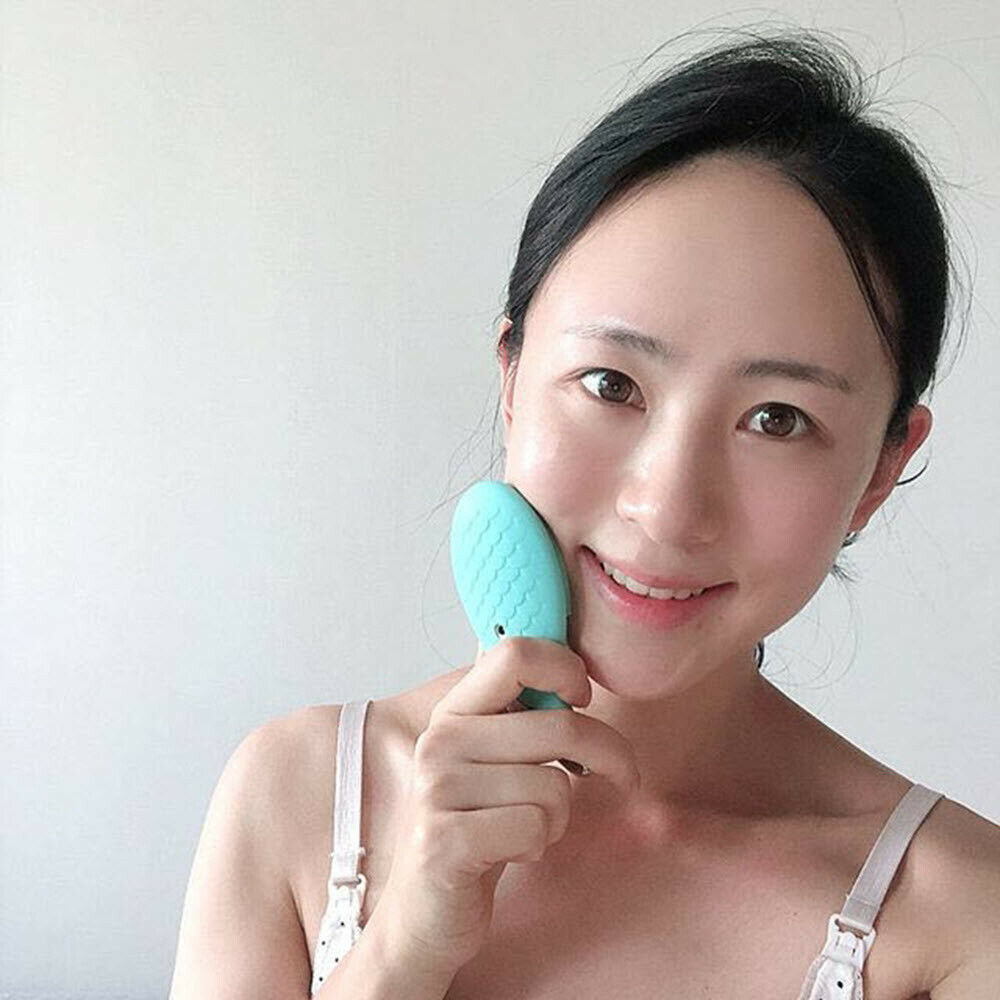 [HCM]Máy rửa mặt massage WellDerma CLEANSING FISH Hàn Quốc
