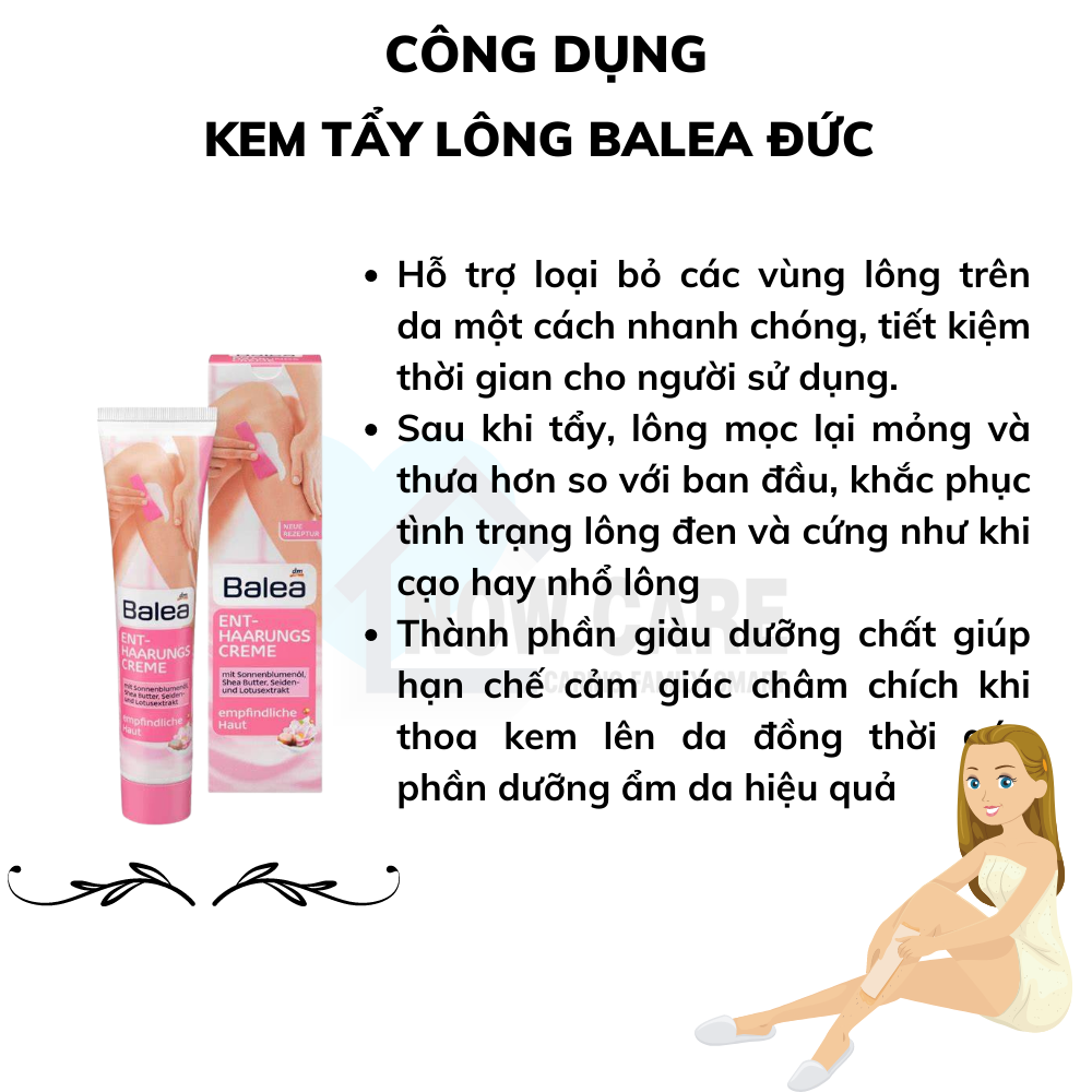 Kem Tẩy Lông Balea Đức tuýp 125 ml
