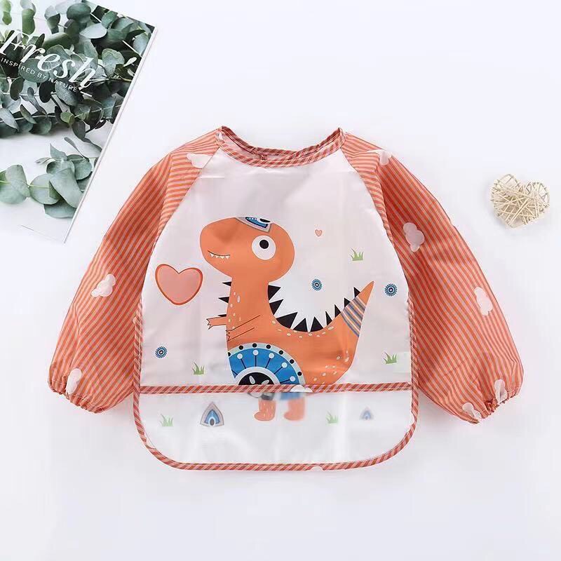 Áo yếm ăn dặm chống thấm cho bé