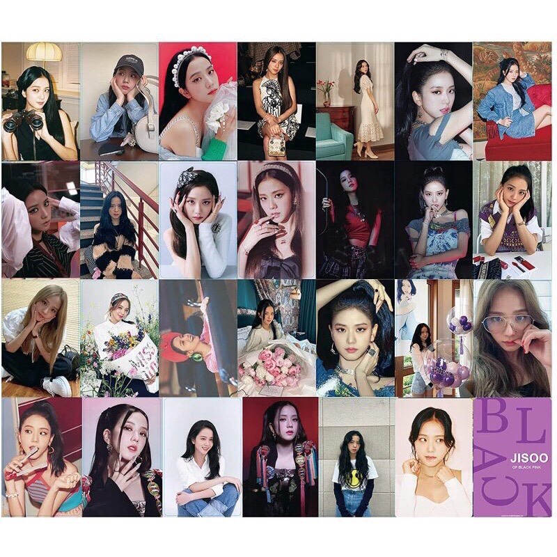 Set 55 lomo card Blackpink Jisoo Mẫu 2