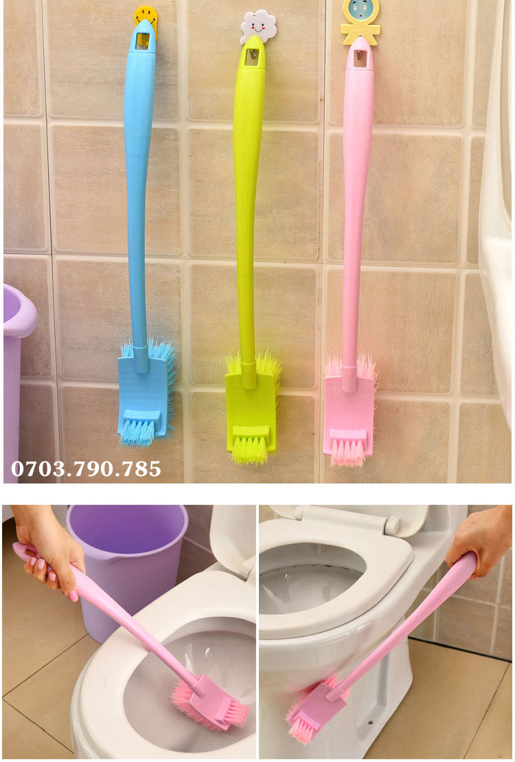 Bàn Chải Cọ Toilet 2 Đầu