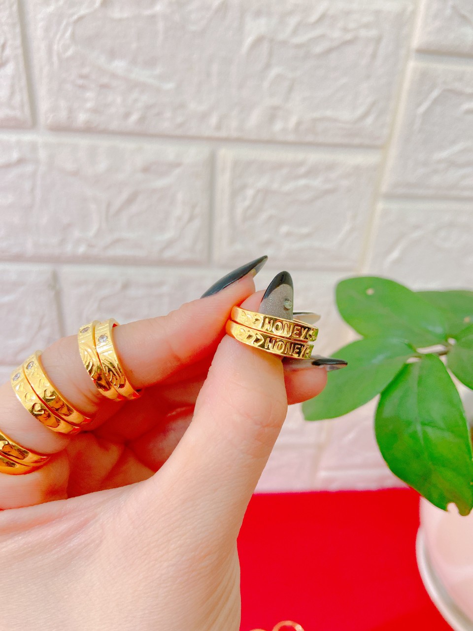nhẫn  cặp vàng non giá ( 1 cặp )