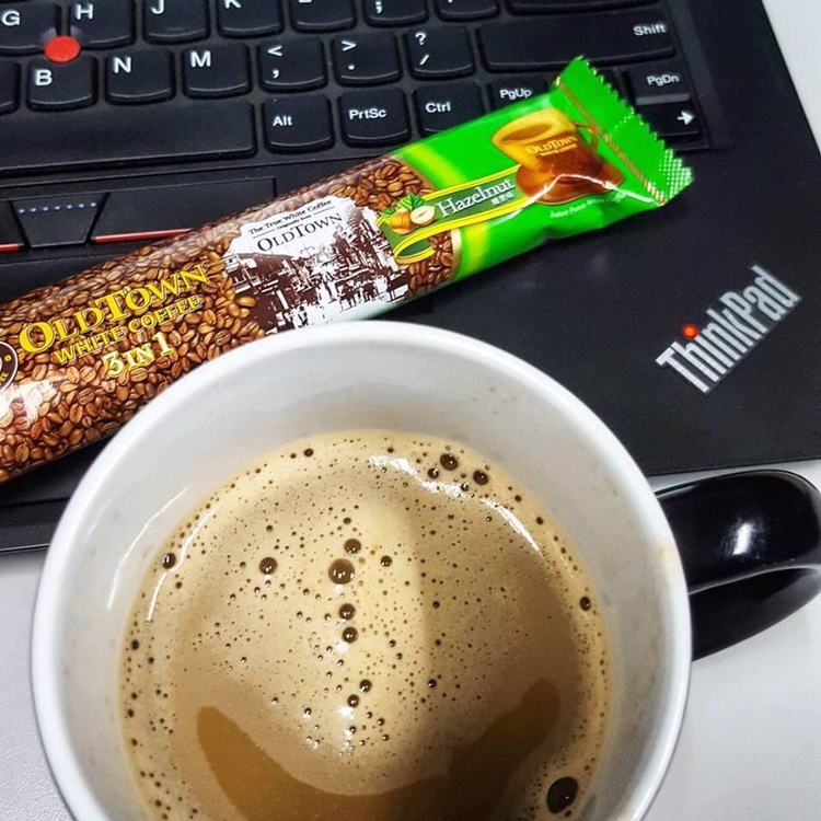 Cà Phê Trắng OldTown Hazelnut - Hạt Phỉ
