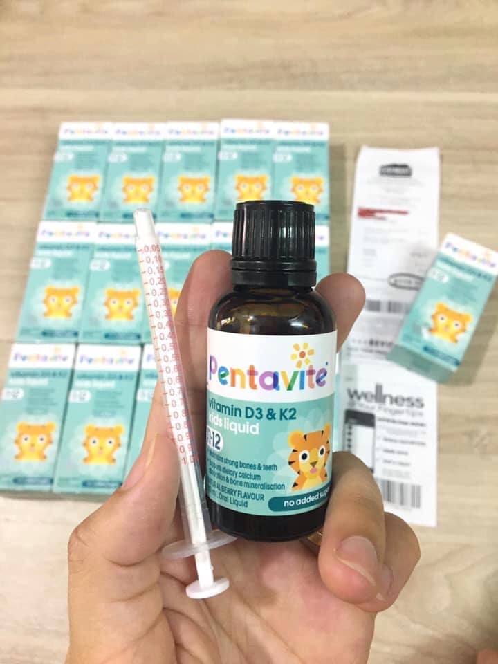Pentavite Vitamin D3 & K2 Kids Liquid 30ml