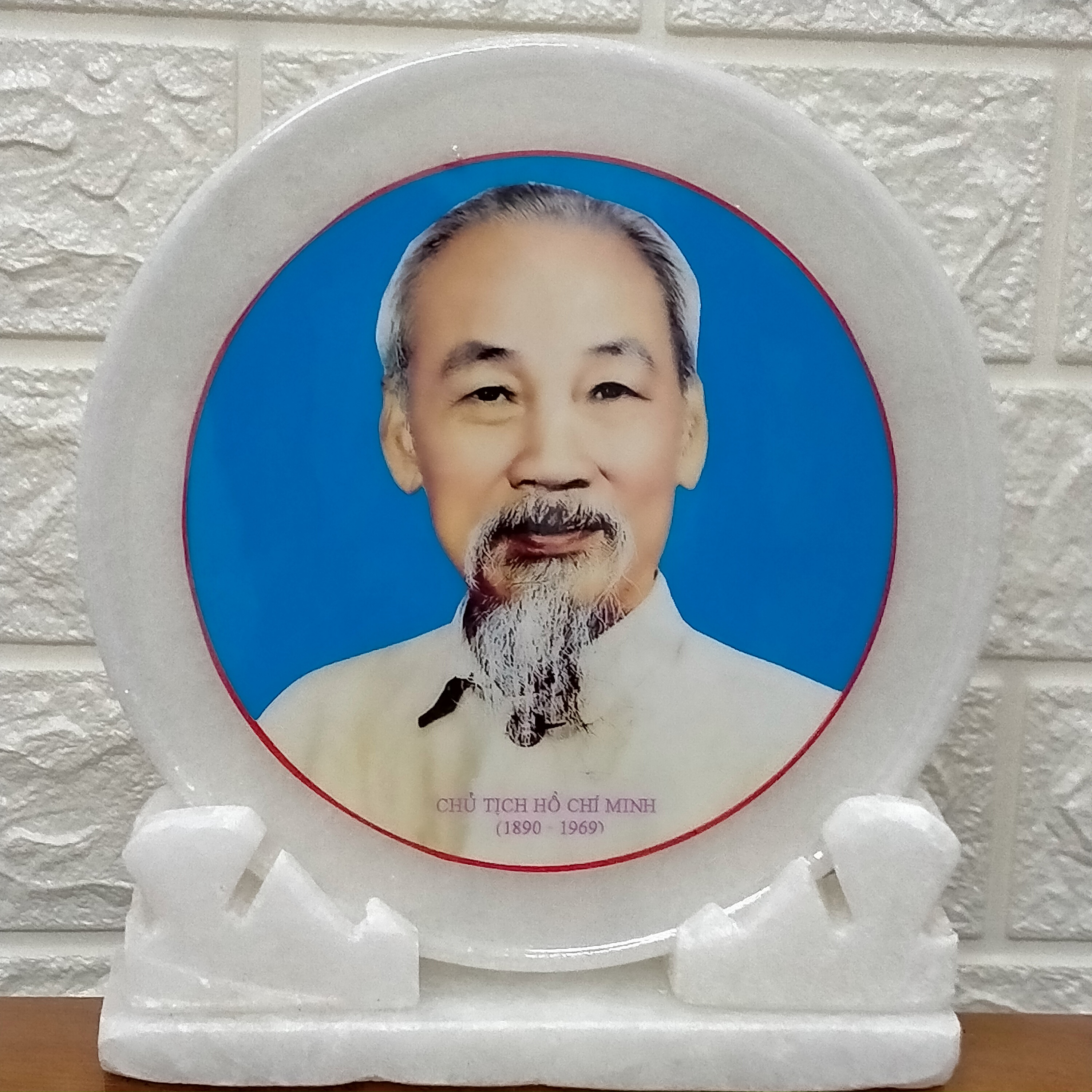 Ảnh ( tượng , dĩa đá ) Bác Hồ 20cm LOẠI 1