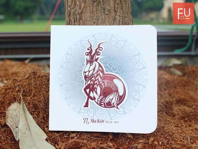 Sổ Tay/Notebook: Cung Hoàng Đạo - Ma Kết ( Trắng)