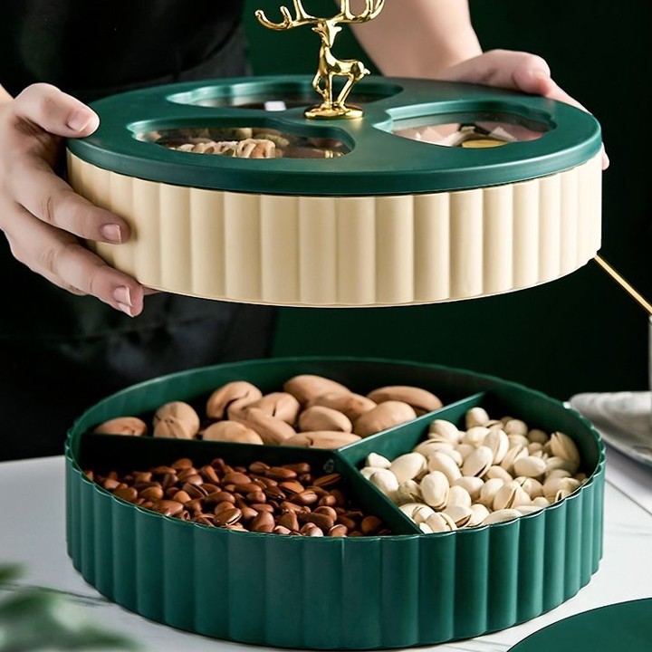 KHAY MỨT CON HƯƠU 2 TẦNG