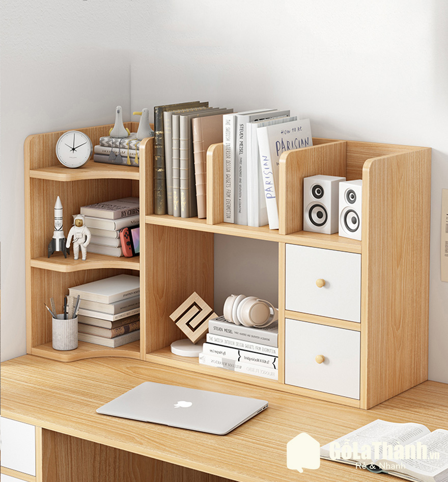 [ HÀNG LOẠI 1 ] Kệ sách gỗ đa ngăn để bàn tiện ích MDF
