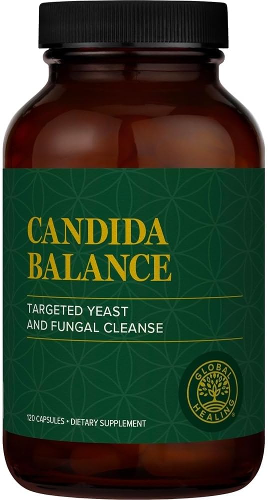 Global Healing Candida Cleanse Supplement - Detoxification for Natural Candida Cleanse, Helps Gut and Vaginal Health, Feminine Balance Complex for Women, Candida Overgrowth