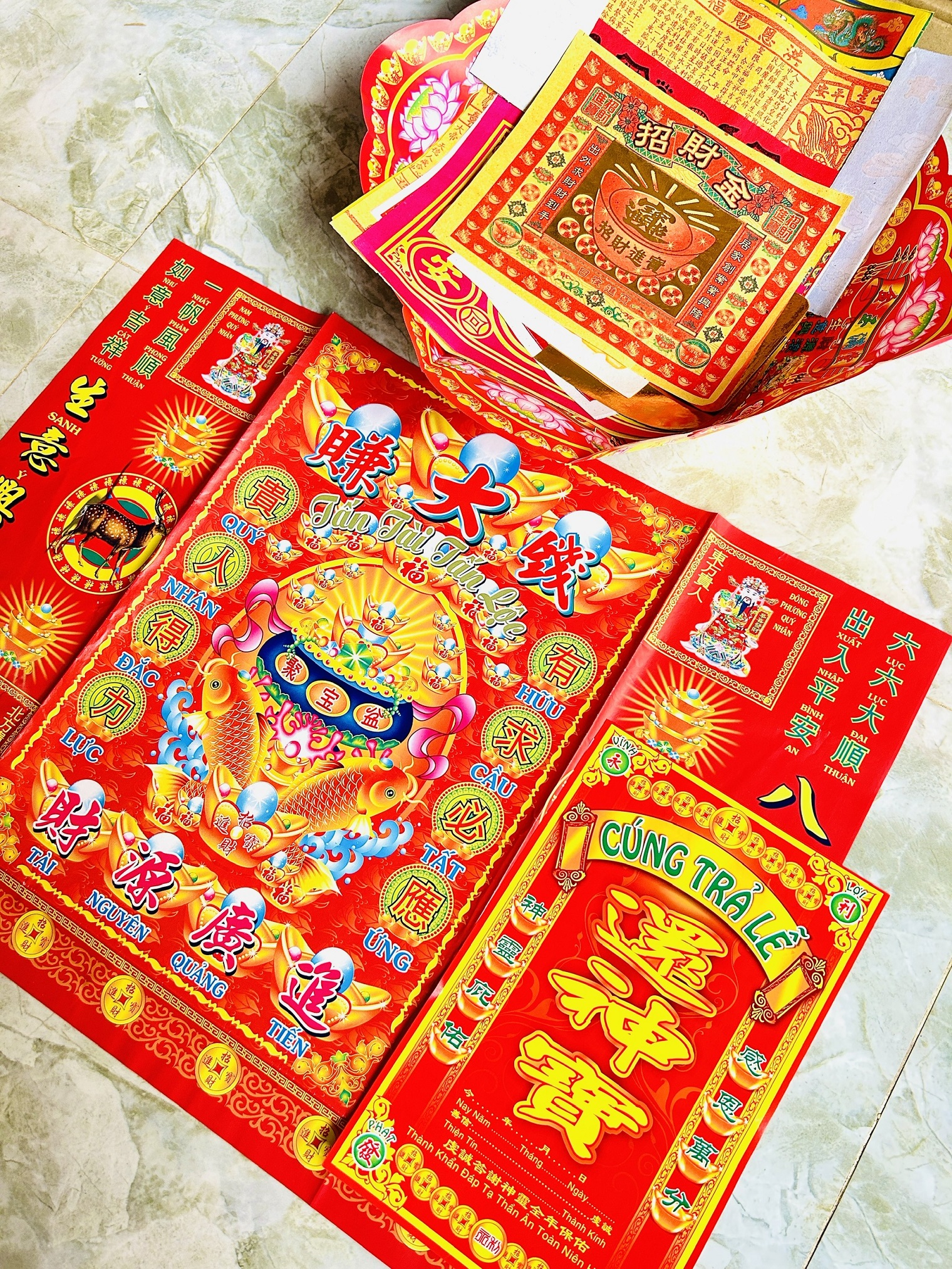 Bộ Giấy Cúng Trả Lễ [Kèm Bài Khấn] - Nhang Đèn Thiên Lộc