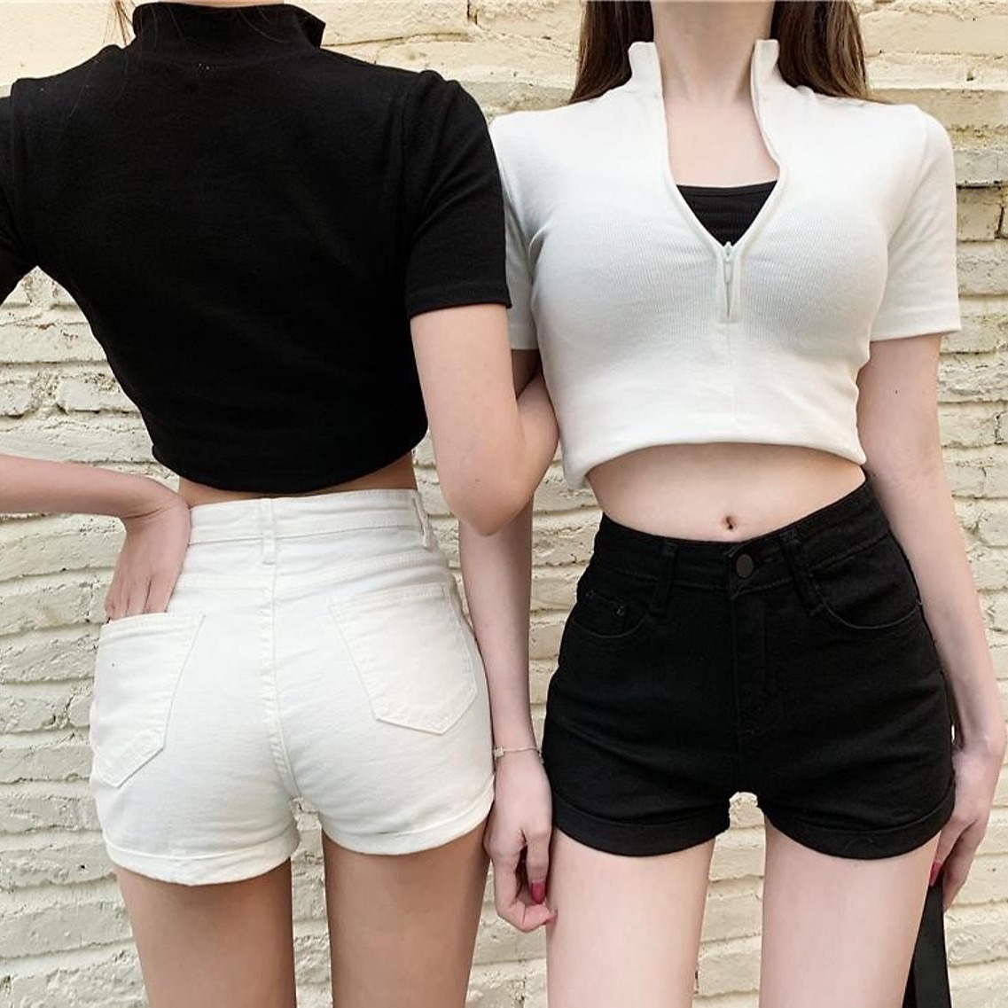 Quần Short jean nữ, Quần đùi Jean nữ lưng cao Size 26-29