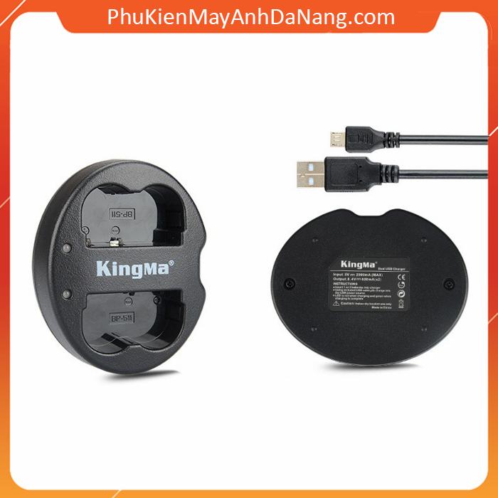 Sạc đôi 2 pin KingMa cho pin Canon BP-511a