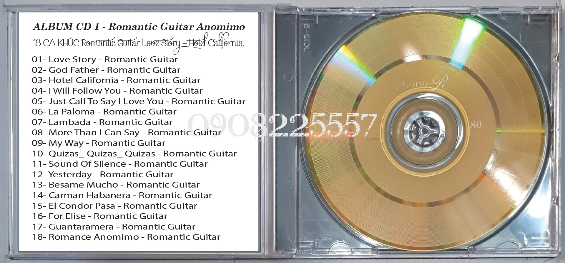 HOÀ TẤU - Romantic Guitar Romance Anomimo (CD-1)