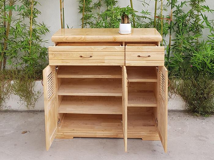 Tủ Giày Gỗ Thông 1M , TỦ DÀY DÉP GỖ