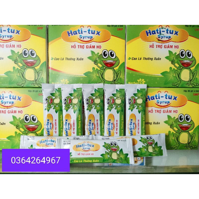 Siro Ho Hati - Tux (Hộp 20 Gói 5Ml)