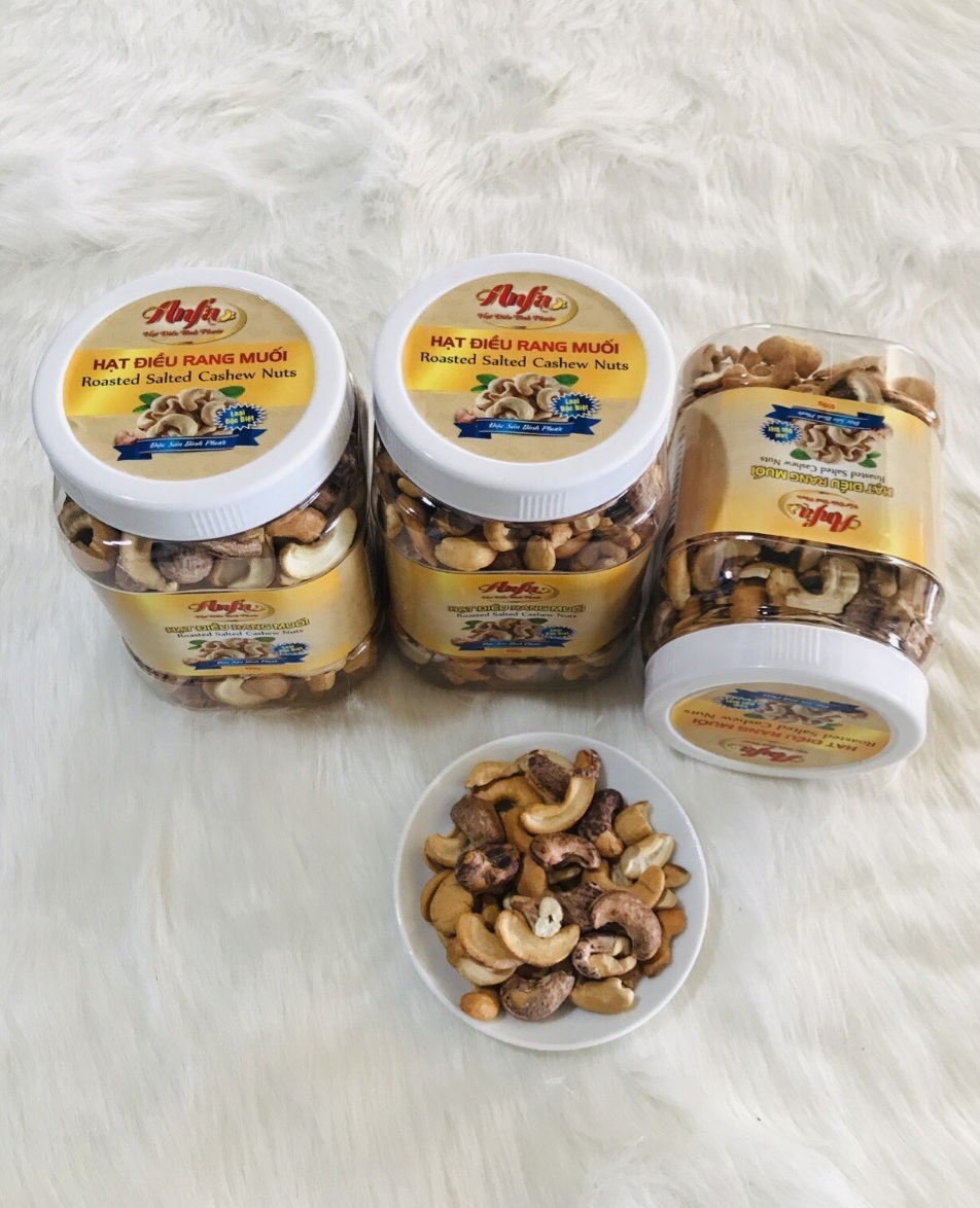 Hộp 500g hạt điều bể vỏ lụa Bình Phước