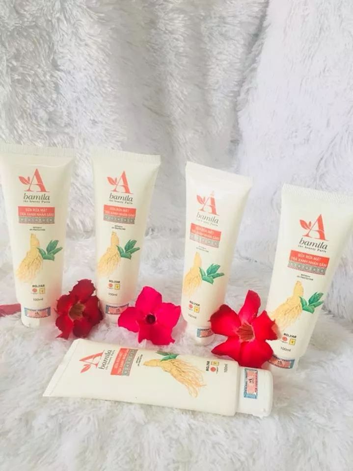 Sữa Rửa Mặt Trà Xanh Nhân Sâm 100ML Bamila