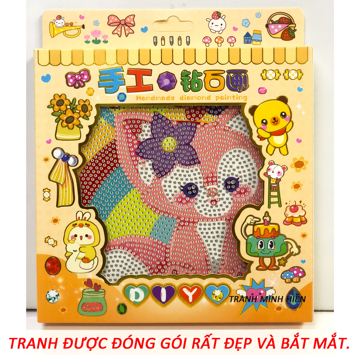 Tranh đính đá 5D - Lưu Thủy Sinh Tài 02 - Tranh Minh Hiền