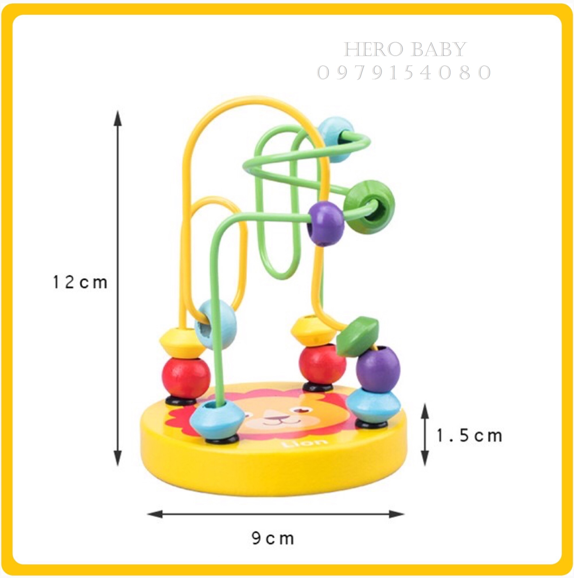 [HCM]Luồn Hạt Mê Cung Bằng Gỗ - Đồ Chơi Thông Minh Cho Bé