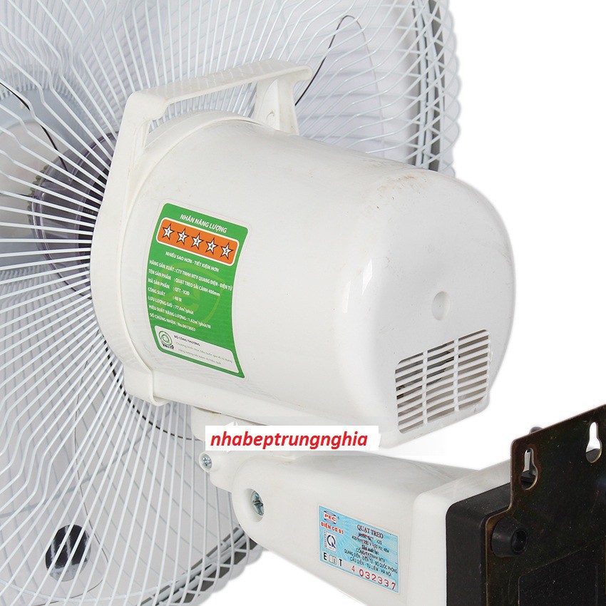 Quạt treo tường Điện Cơ 91 QTT-V2Đ ( 2 dây, sải cánh 40cm)