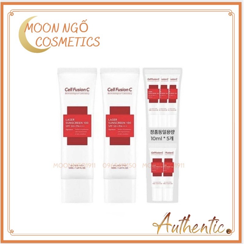 Kem Chống Nắng Cell Fushion Laser Sunscreen - Đỏ