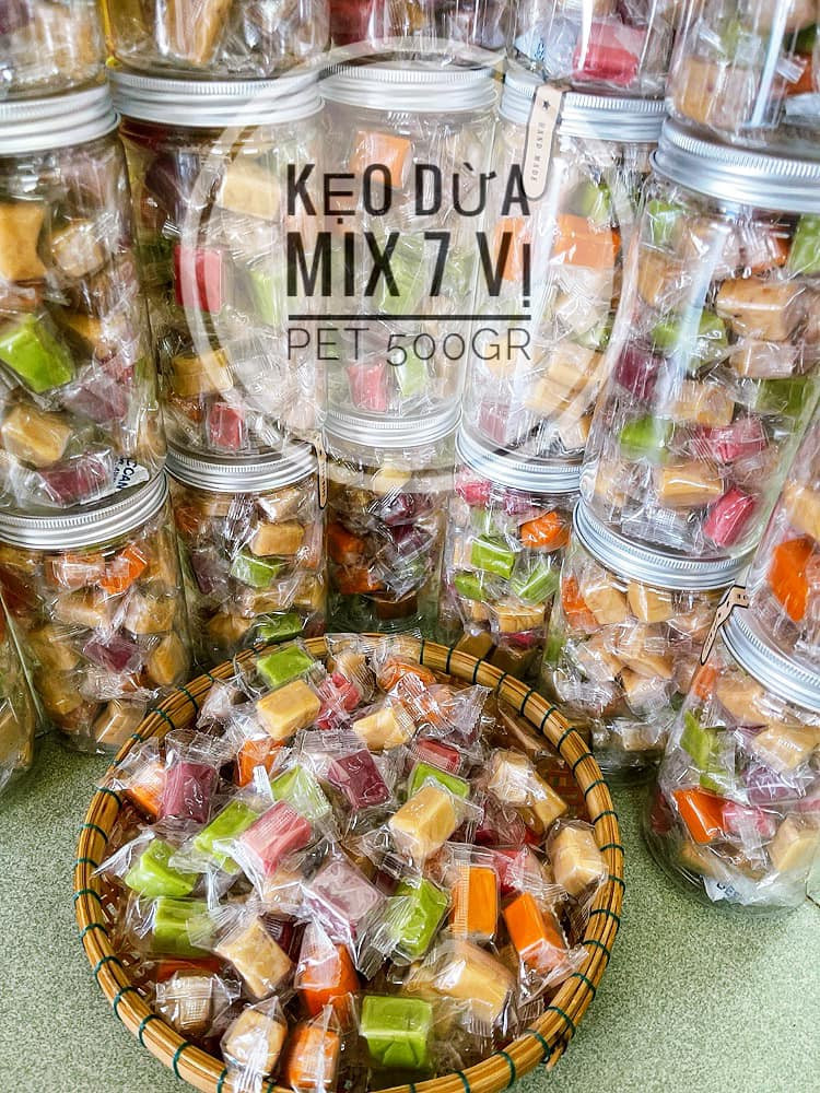 [HCM]KẸO DỪA MIX VỊ 400gr