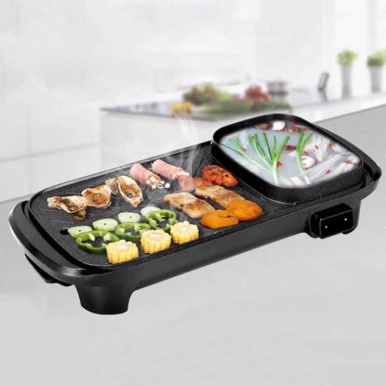 Nồi lẩu nướng 2 in 1 đa năng