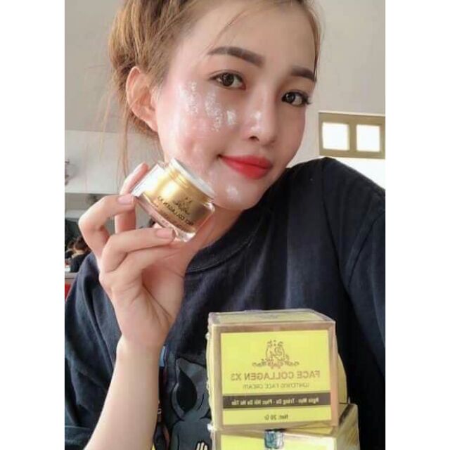 [HCM]KEM FACE Collagen X3-NGỪA MỤN-TRẮNG DA-PHỤC HỒI DA HƯ TỔN