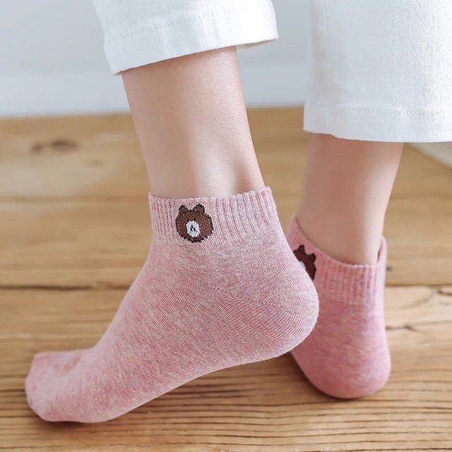 Sét 10 đôi tất gấu chất liệu cotton