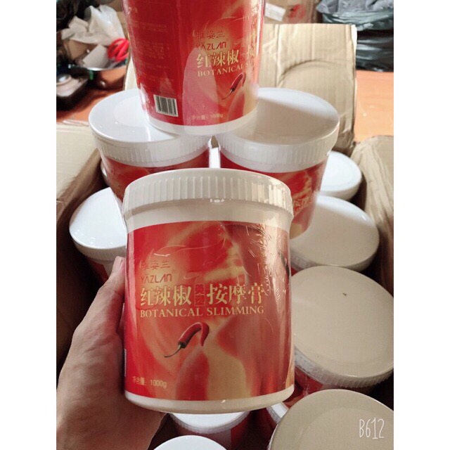 Kem ớt tan mỡ, kem đánh bụng, kem giảm béo. hũ to 1kg , kem giảm béo an toàn