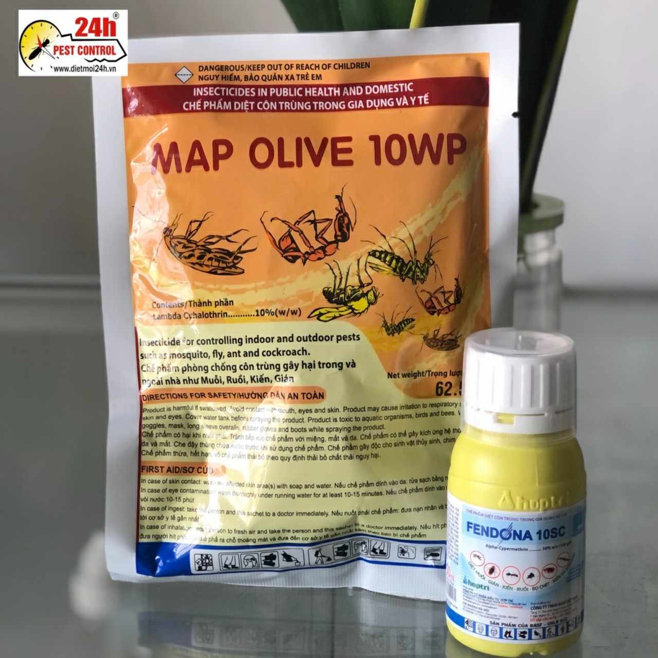 Chế phẩm diệt côn trùng nhập khẩu MAP OLIVE 10WP dạng bột 62,5gr