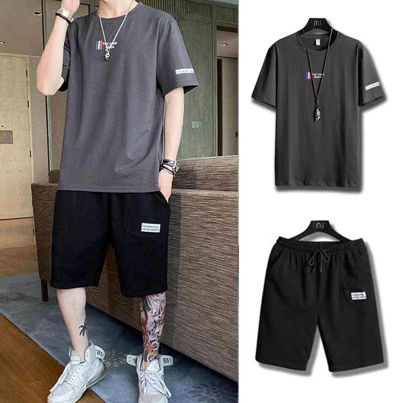 [ Mẫu Mới 2023 ] Bộ Quần Áo Thun Thể Thao Nam Họa Tiết Ba Vạch Nhỏ Dáng Basic Trẻ Trung Thời Trang Cá Tính Năng Động  XM PHONG DŨNG MEN QA 098