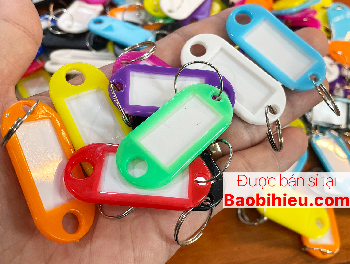 COMBO 10 bảng tên kèm móc khoá (nametag, móc ghi nhớ, móc hành lý...) 10B1249