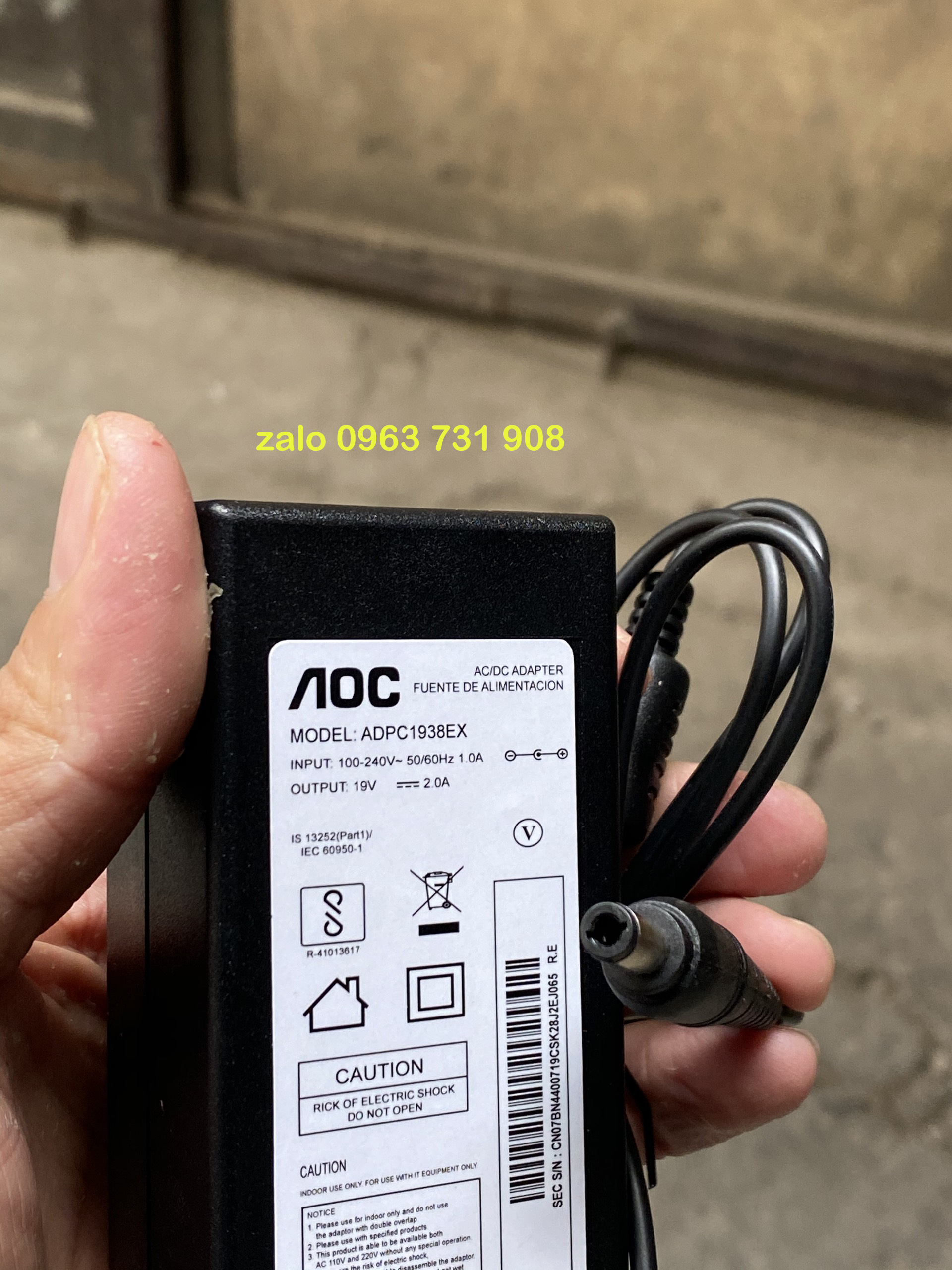 ADAPTER MÀN HÌNH AOC 19V