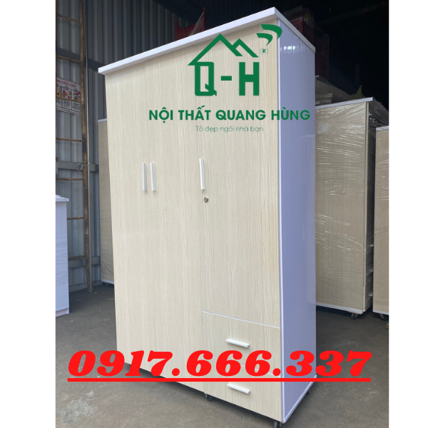 Tủ quần áo nhựa 1m7 kem