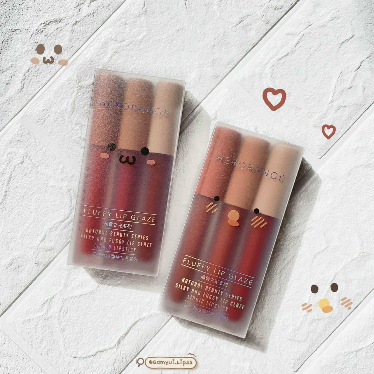 Set 3 son kem lì fullsize từ HerOrange
