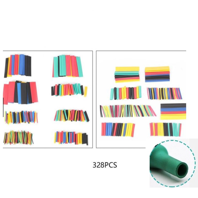 Combo 328 ống co nhiệt đa dạng nhiều kích cỡ